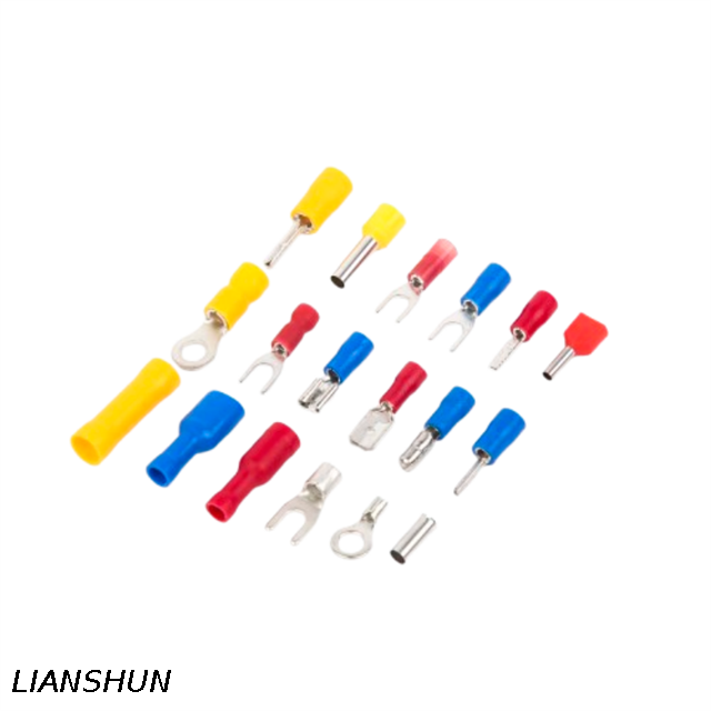 RV1.25-3 Compliant Ring Crimp Connector Terminal with Insulation A.W.G 22~16