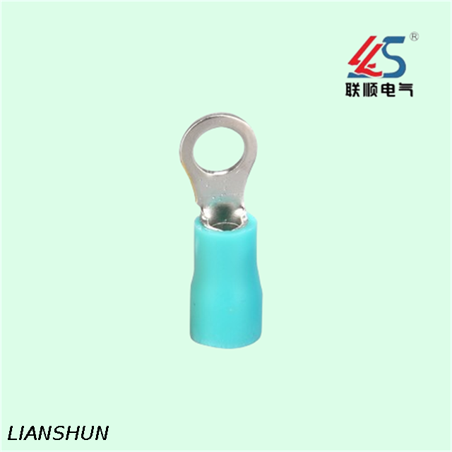 RV1.25-8 Copper Ring Terminals Cable Lug Connector with Sealed Insulation, Electrical Terminal for Connecion