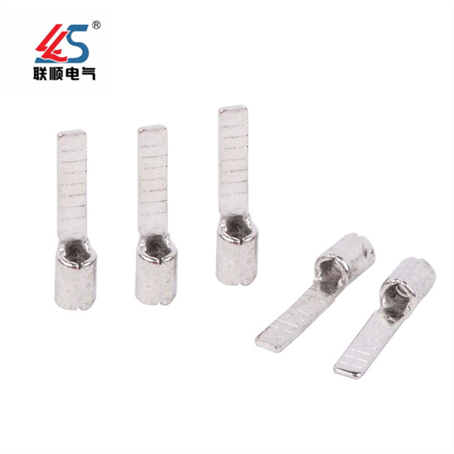 DBN1.25-10 Blade Tined Copper Lug Cable Wire Connector Non-Insulated Naked Terminal
