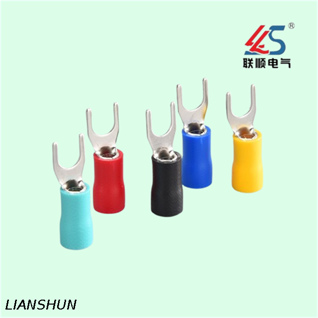 SV2-4 Factory Direct, PP Material Fork Type Insulated Terminals Copper Lugs Connectors