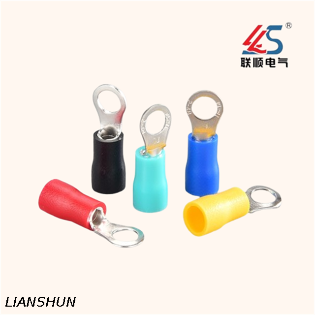 RV5.5-4 Cable Ring Type Pre-Insulated Terminal Lug Connectors,Crimp Terminal for Industrial