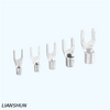 SNB8-6 Single Hole Cable Terminal Copper Fork Type Non-Insulated Terminal Connector