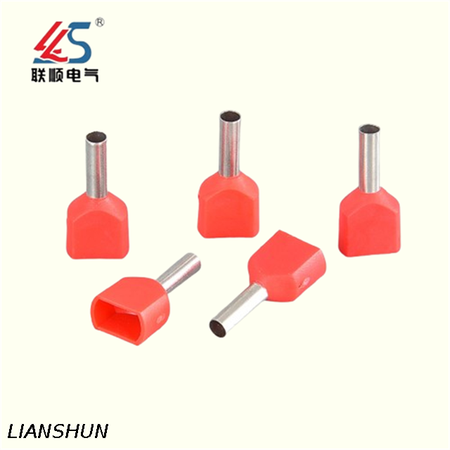 TE10-14 Wire Electrical Crimp Terminals PP Material, Fully Insulated Connectors, Twin Cord Type