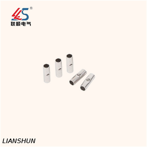 BN-22 Non-Insulated Copper Tube Type Naked Butt Connector Terminal for Electrical