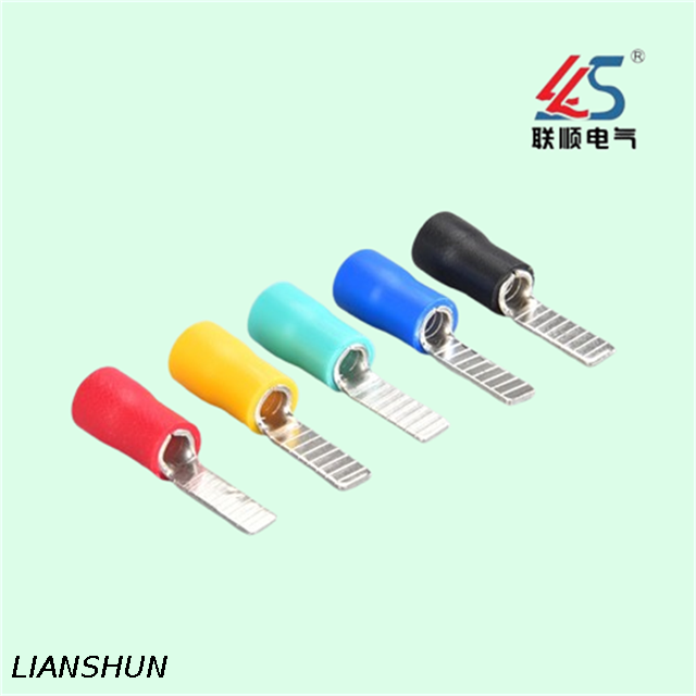  DBV2-10 Cable Lugs Pre-Insulated Connectors Blade Type Copper Plated Tin Terminals