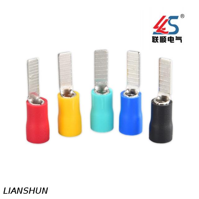 DBV1.25-10 Copper Lugs Cable Connectors Blade Type Insulated Terminals A.W.G 22~16