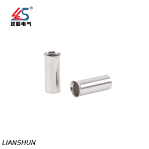 EN0508 Tubular Type Non-Insulated Naked Copper Lug Cable Wire Terminal Connector