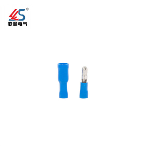 FRD1.25-156 Cold Press Cable Fully Insulated Bullet Female Connector, 22~16 A.W.G