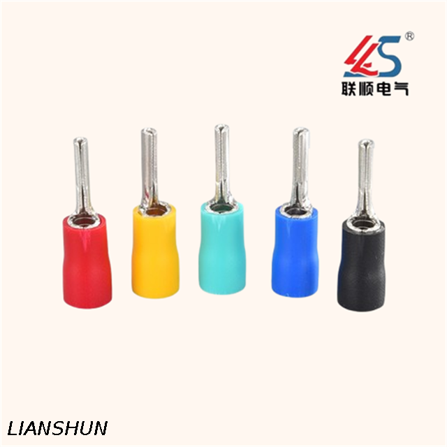 PTV2-9 Cable Lugs Connector, Copper Insulated Pin Terminals with High Quality PP Material