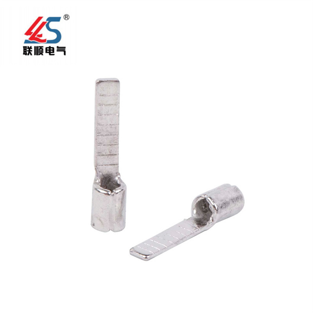 DBN1.25-10 Blade Tined Copper Lug Cable Wire Connector Non-Insulated Naked Terminal