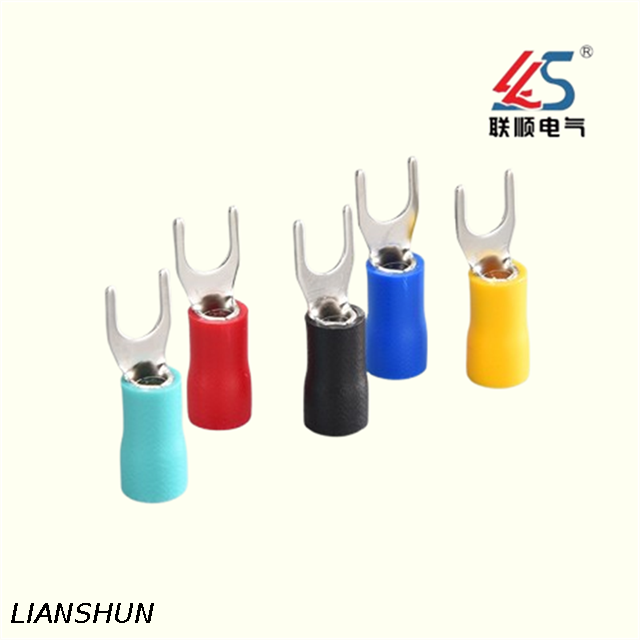 SV3.5-3 Hot Selling, Pre-Insulated Copper Plating Tin Fork Type Terminals, Quick Cable Terminals