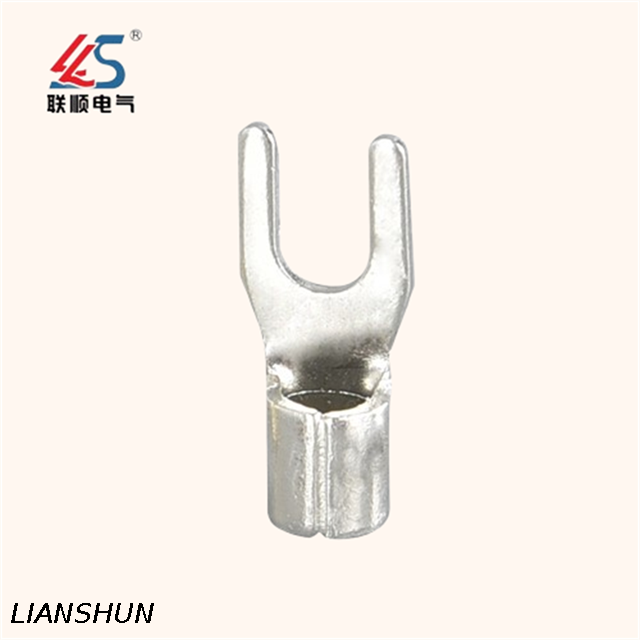 SNB2-3.5 Fork Terminal Copper Tinned Material Non-Insulated Cable Lugs Connector Terminal
