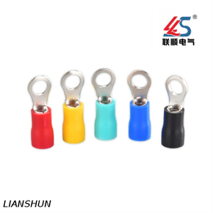 RV1.25-3 Compliant Ring Crimp Connector Terminal with Insulation A.W.G 22~16