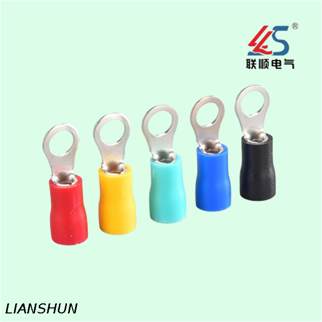 RV1.25-8 Copper Ring Terminals Cable Lug Connector with Sealed Insulation, Electrical Terminal for Connecion