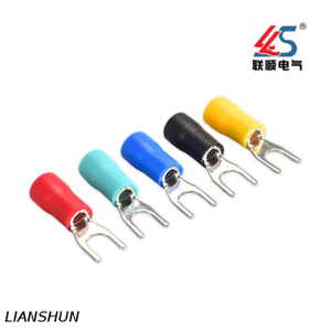 RV1.25-3 Compliant Spade Crimp Connector Terminal with Insulation A.W.G 22~16