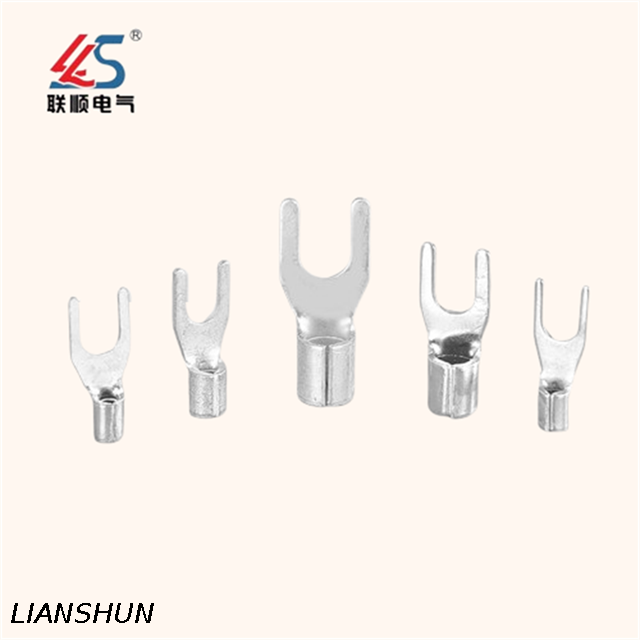 DBN2-9 Blade Type Terminal Lugs Tin-Plated Copper Non-Insulated Terminal Connector