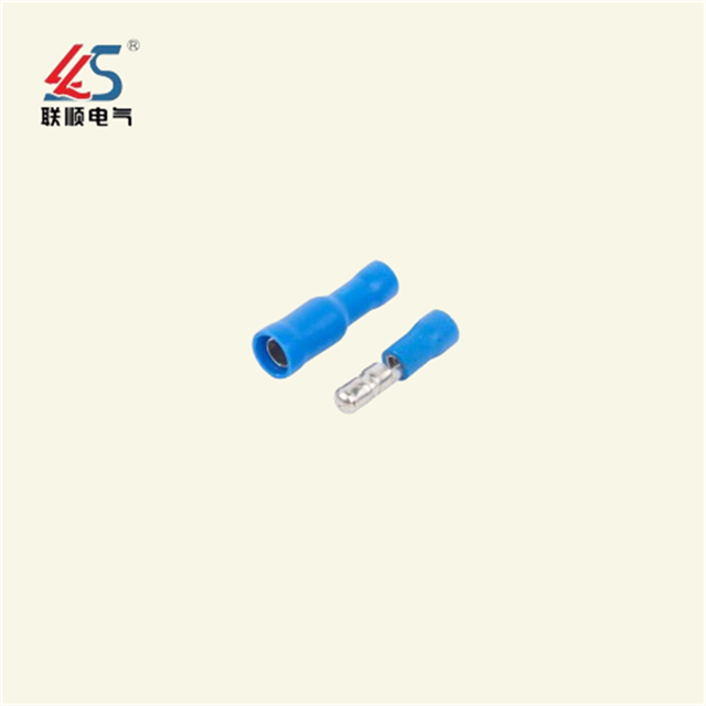 MPD1.25-156 Bullet Type Insulated Male Cable Wire Disconnector, Plated Tin Brass