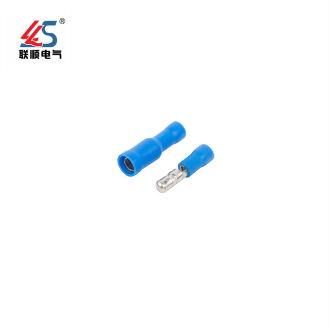 FRD1.25-156 Cold Press Cable Fully Insulated Bullet Female Connector, 22~16 A.W.G