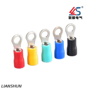 RV1.25-3 Compliant Ring Crimp Connector Terminal with Insulation A.W.G 22~16