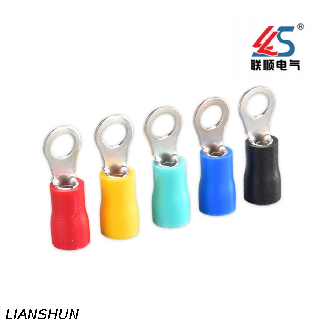 RV1.25-3 Compliant Ring Crimp Connector Terminal with Insulation A.W.G 22~16