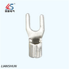 SNB8-6 Single Hole Cable Terminal Copper Fork Type Non-Insulated Terminal Connector