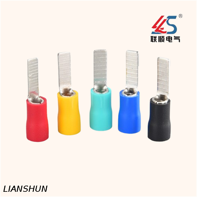 DBV5.5-14 High Durability Electric Copper Lugs Terminal Cable Connectors Blade Insulated Terminal