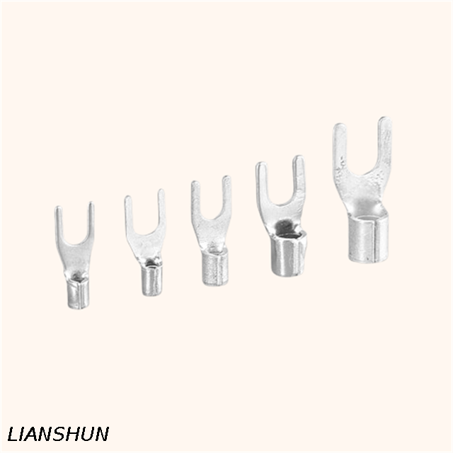 DBN2-9 Blade Type Terminal Lugs Tin-Plated Copper Non-Insulated Terminal Connector