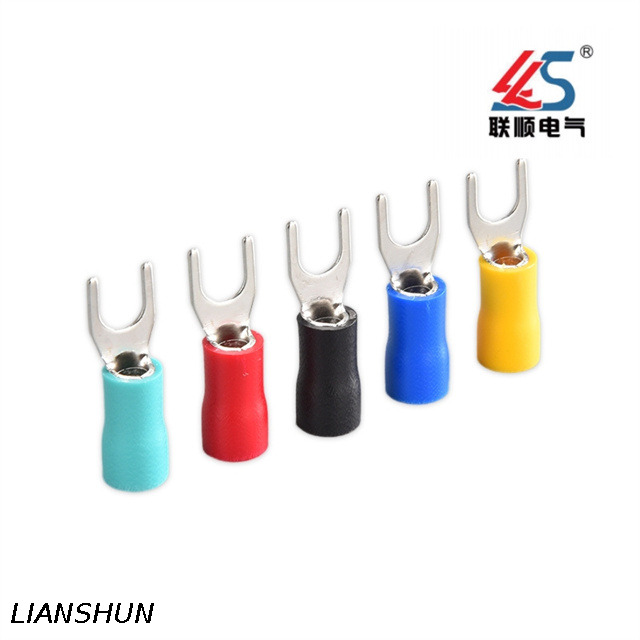 RV1.25-3 Compliant Spade Crimp Connector Terminal with Insulation A.W.G 22~16