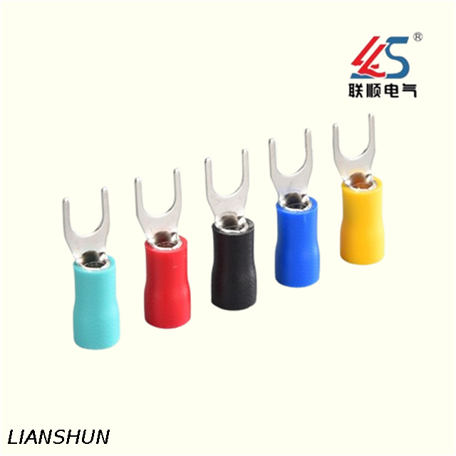SV3.5-3 Hot Selling, Pre-Insulated Copper Plating Tin Fork Type Terminals, Quick Cable Terminals