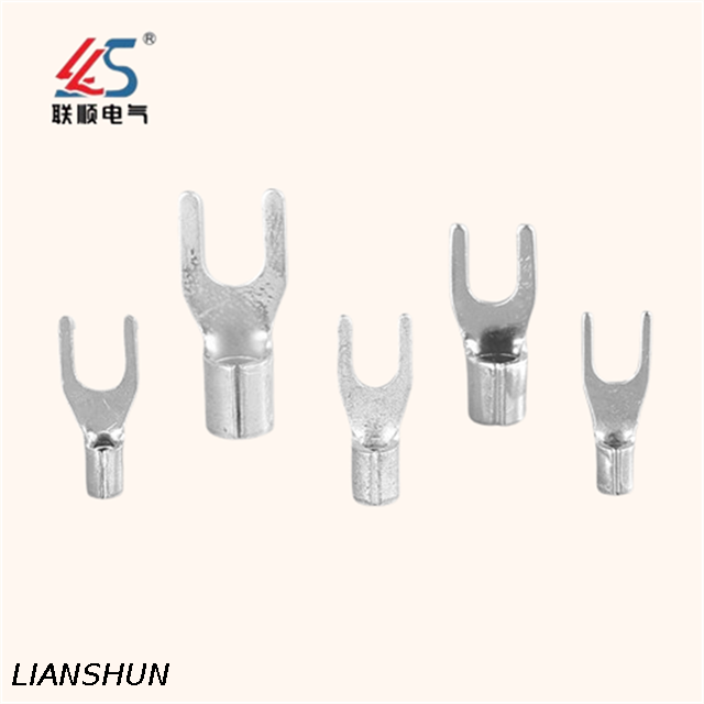 DBN2-9 Blade Type Terminal Lugs Tin-Plated Copper Non-Insulated Terminal Connector