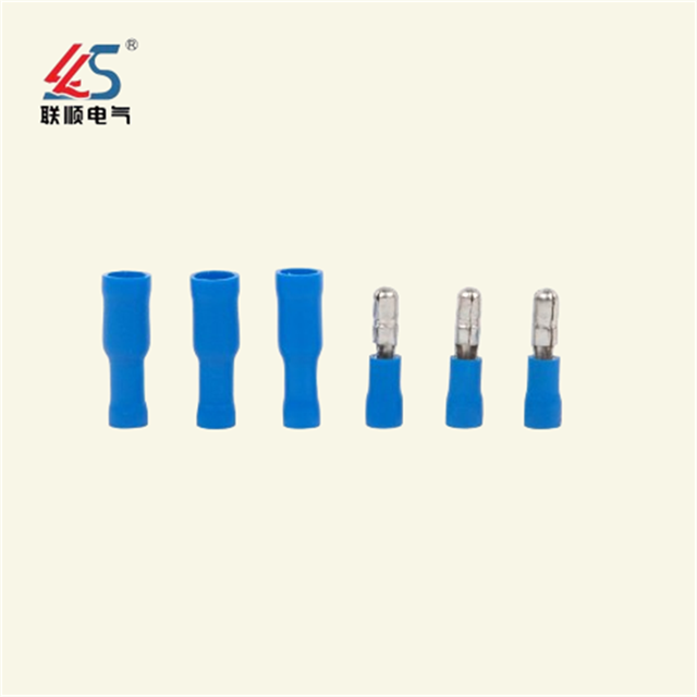 MPD1.25-156 Bullet Type Insulated Male Cable Wire Disconnector, Plated Tin Brass