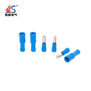 FRD1.25-156 Cold Press Cable Fully Insulated Bullet Female Connector, 22~16 A.W.G