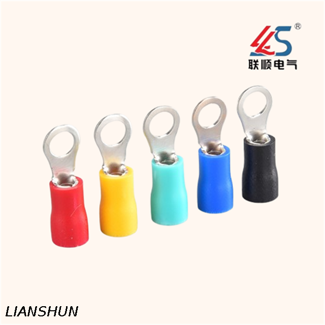 RV5.5-4 Cable Ring Type Pre-Insulated Terminal Lug Connectors,Crimp Terminal for Industrial
