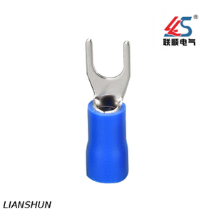 RV1.25-3 Compliant Spade Crimp Connector Terminal with Insulation A.W.G 22~16