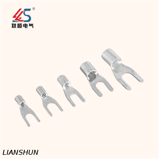 DBN2-9 Blade Type Terminal Lugs Tin-Plated Copper Non-Insulated Terminal Connector
