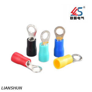 RV1.25-3 Compliant Ring Crimp Connector Terminal with Insulation A.W.G 22~16