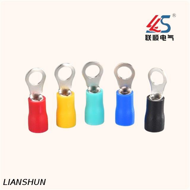 RV5.5-4 Cable Ring Type Pre-Insulated Terminal Lug Connectors,Crimp Terminal for Industrial