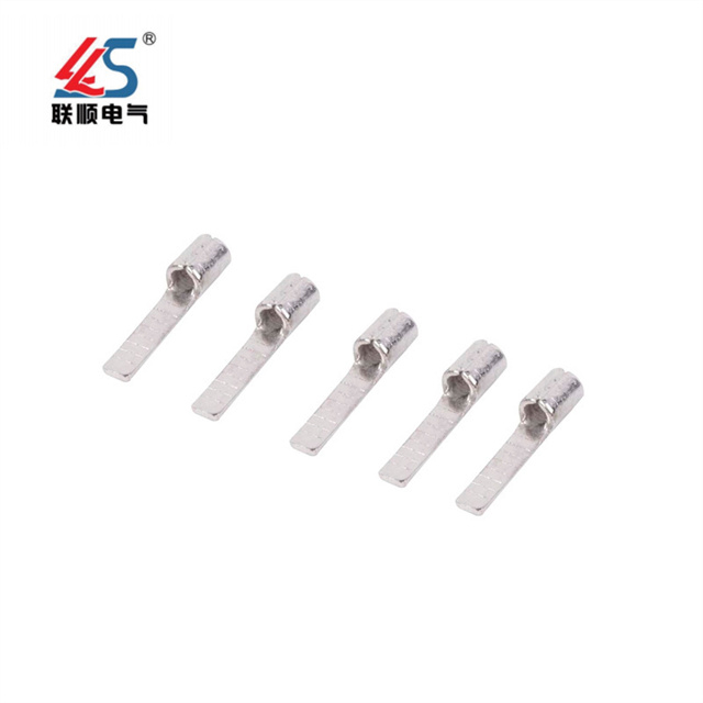 DBN1.25-10 Blade Tined Copper Lug Cable Wire Connector Non-Insulated Naked Terminal