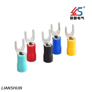 RV1.25-3 Compliant Spade Crimp Connector Terminal with Insulation A.W.G 22~16