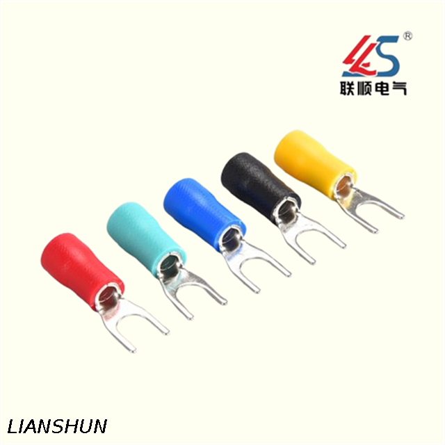 SV3.5-3 Hot Selling, Pre-Insulated Copper Plating Tin Fork Type Terminals, Quick Cable Terminals