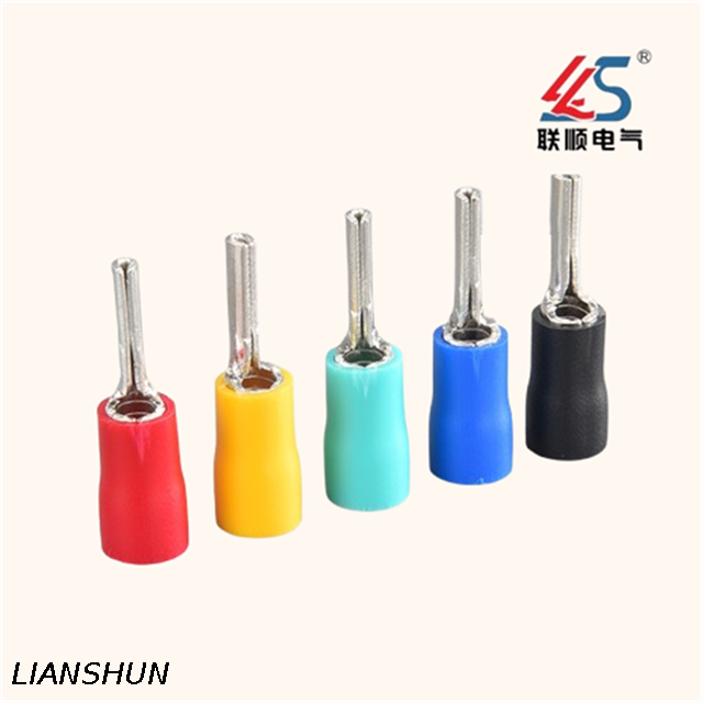 PTV2-9 Cable Lugs Connector, Copper Insulated Pin Terminals with High Quality PP Material